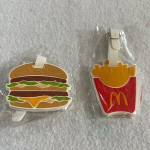 McDonald's Iconic Burger and Fries luggage tags